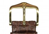 Hirsch 'Regent' M Brown Leather Strap, 17mm
