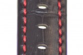 Hirsch 'Grand Duke' High Tech 18mm Black Leather Strap 