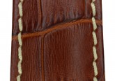 Hirsch 'Modena' Golden Brown Leather Strap, 20mm