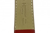 Hirsch 'Umbria ' M Red Leather Strap, 18mm