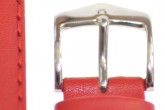 Hirsch 'Runner' 20mm Red Leather Strap 