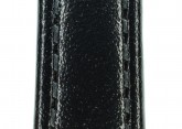 Hirsch 'Osiris' Black Leather Strap, 12mm