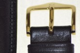 Hirsch 'Ascot' 20mm Black Leather Strap 