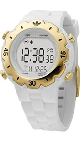 Unisex Adidas 'Wooster' White Digital Strap Watch  ADH1938