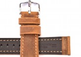 Hirsch 'Terra' Tan Leather Strap, 26mm