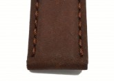 Waterproof Brown Leather Watch Strap 18mm