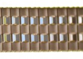 Gold plated expanding watch bracelet 10-14mm