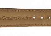Chrono Style Tan Leather Watch Strap 18mm