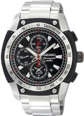 Gents Seiko Chronograph Alarm Bracelet Watch SNAD47P1
