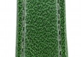 Hirsch 'Osiris' Green Leather Strap, 14mm