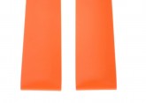 Hirsch 'Pure' 20mm Orange Rubber Strap 