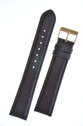 Padded Buffalo Brown Leather Watch Strap 18mm