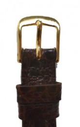 Genuine Brown Crocodile Skin Watch Strap 10mm