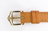 Hirsch 'Camelgrain' L 16mm Honey Leather Strap 