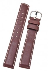 Hirsch 'Mariner' 22mm Brown Leather Strap 