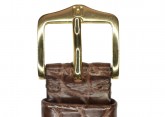 Hirsch 'Regent' M Brown Leather Strap, 16mm
