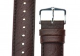 Hirsch 'Highland' Brown, Leather Watch Strap 18mm