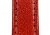 Hirsch 'Osiris' Red Leather Strap, 16mm