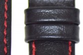 Hirsch 'Jumper' Black Leather Strap, 22mm