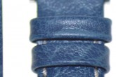 Hirsch 'Jumper' Blue Leather Strap, 20mm