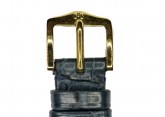 Hirsch 'London' M Blue Leather Strap, 14mm