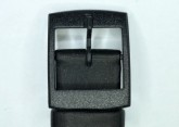 Hirsch Sarah, Watch Strap for Swatch Slim in black, 16mm, Plastic Buckle 