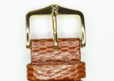 Hirsch 'Rainbow' M Golden Brown Leather Strap, 16mm