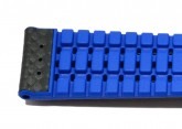 Hirsch 'Ayrton' Performance 24mm Black and Blue Strap