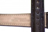 Genuine black Lizard Skin Watch Strap 18mm