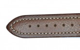 Hirsch 'Buffalo' M 22mm Brown Leather Strap 