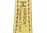 Hirsch 'Genuine Croco' M 14mm Black Leather Strap