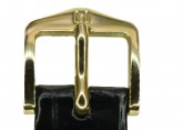Hirsch 'LouisianaLook' M Black Leather Strap, 16mm