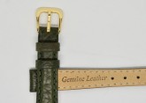Bella Green Leather Watch Strap 14mm