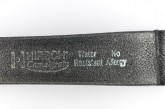 Hirsch 'Camelgrain' XL 18mm Black Leather Strap 