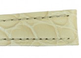 Hirsch 'Aristocrat' 14mm Beige Leather Strap 