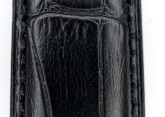 Hirsch 'Princess' Black Leather Strap, 20mm