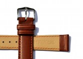 Hirsch 'Merino-Artisan' Tan Leather Strap, 20mm