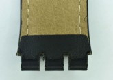 Hirsch William L, Watch Strap for Swatch Gents in black, 17 mm, Plastic Buckle 