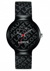 Unisex Lacoste Black Rubber Strap Watch 2010546