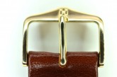 Hirsch 'Osiris' L Middle Brown Leather Strap, 18mm