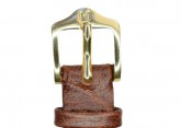 Hirsch 'Highland' M Brown, leather watch strap 12mm