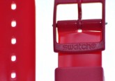 Swatch Strap Classic Red  'Cherry Berry' 17mm