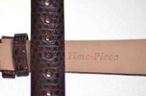 Genuine Brown Lizard Skin Watch Strap 14mm