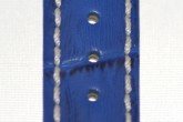 Hirsch 'Modena' Blue Leather Strap, 22mm