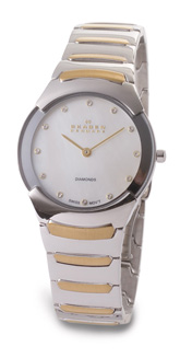 Ladies Skagen Swiss Bi-Colour Bracelet Watch 582SGXD