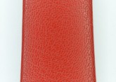 Hirsch 'Diamond calf'' Red Leather Strap,M, 22mm