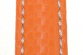 Hirsch 'Carbon' High Tech 20mm Orange Leather Strap 