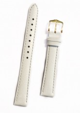 Hirsch 'Kansas' White Calf Leather Strap, 12mm