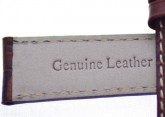 Padded Armani Style Brown Leather Watch Strap 20mm