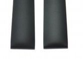 Hirsch 'Pure' M 18mm Black Rubber Strap